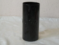 Fekete üveg Coca cola pohár ( 3 dl.-es )