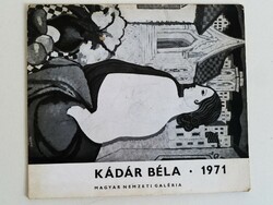 Béla Kádár exhibition catalogue