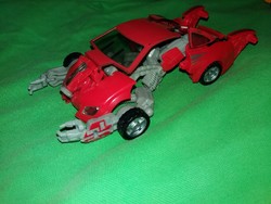 Red sports car transformers robot car 17 cm, good condition according to the pictures