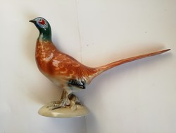 Royal dux: pheasant, large, flawless, marked, 34 cm