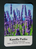 Card calendar, chamomile pharmacy, pharmacy, Pécs, flower, plant, lavender, 2021 (1)