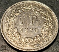 Switzerland 1 franc, 1970.