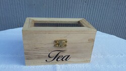 Tea filter holder box, wood