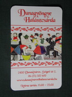 Card calendar, Dunagyongye fishing lodge, Dunaújváros, graphic artist, 2019, (1)