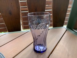 Coca Cola üveg pohár , lila