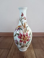 Zsolnay Orchidea mintás porcelán váza