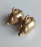 Brass lucky pig