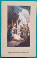 Karácsonyi üdvözlő képeslap, vallás, postatiszta