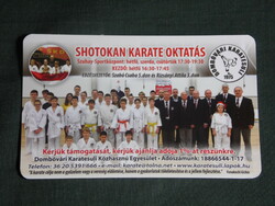 Card calendar, Shotokan karate tailor Csaba 5 dan, Attila Rizsányi, 3 dan, Dombóvár, 2019, (1)