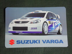 Card calendar, suzuki varga sx4 wrc rally racing car, 2008, (1)