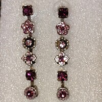 I was on sale! Crystal earrings in a purple shade