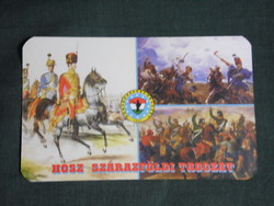 Card calendar, national defense union, freedom struggle, hussar, soldier, battle scene, 2002, (1)