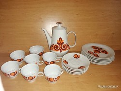 Colditz porcelán sütis kistányér és kávés készlet egyben (24/d)