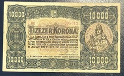 10.000 korona 1923 Orell Füssli - VF+