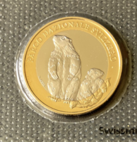 Swiss 10 franc commemorative coin - groundhog 2010