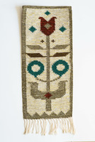 UTOLSÓ LEHETŐSÉG - Németh Éva stílusú retro falvédő madarakkal - szőttes falikép, textil