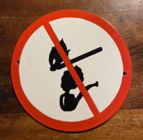 Fire prohibition - enamel board (enamel board)