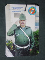 Kártyanaptár, MH Alba Regia vezetésbiztosító zászlóalj,Székesfehérvár, Őrmester, 2001 ,  (1)