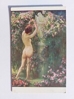 Old postcard art postcard cupid