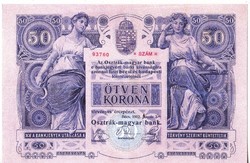 Magyarország 50 korona REPLIKA 1902 UNC