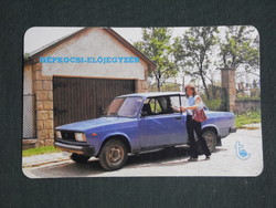 Card calendar, savings association, lada vaz–2105 car, 1986, (1)