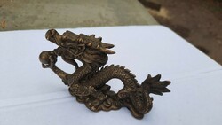 Oriental solid bronze dragon statue