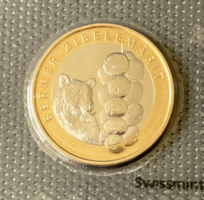 Svájci 10 Frank emlékpénz - Berni medve hagymával 2011