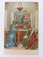 Old postcard religious scene postcard