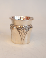Silver cup with rose decor (smaller)