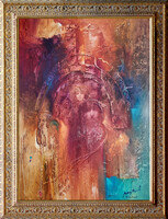 Mihály Buday: Mist of time - framed 82x62cm - artwork: 70x50cm - by23/811