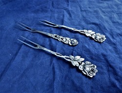 Sumptuous, antique silver forks, German, Hanau, ca. 1900!!!