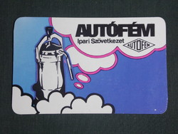 Card calendar, car metal coffee maker, graphic artist, 1982, (1)