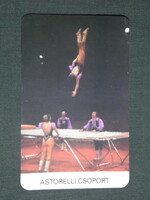 Card calendar, Budapest Grand Circus, Astorelli group, 1982, (1)