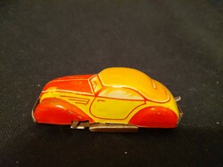 Retro Lilliput toy car with foreing inscription