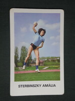 Kártyanaptár, Edzett Ifjúságért, Sterbinszky Amália kézilabda,1979 ,  (1)
