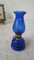 Kisméretű kék petróleum lámpa