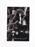 K:08 Christmas card black and white