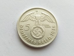 Német Birodalmi ezüst 5 márka 1939. A