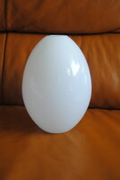 Two-layer egg-shaped double-stranded white milk glass vase