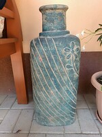 Pyrogranite floor vase