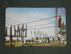 Card calendar, Dédás electricity supplier, power plant center, 1979, (1)