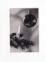 K:09 Christmas card black and white