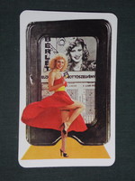 Card calendar, toto lottery sports betting, erotic female model, judge ica, 1981, (1)