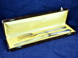 Curiosity, antique silver serving tableware, French, ca. 1890!!!