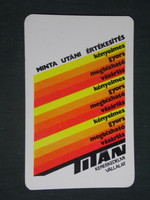 Kártyanaptár, Titán iparcikk kereskedelmi vállalat,1982 ,  (1)