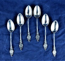 Charming, antique silver coffee spoons, German, ca. 1890!!!