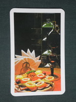 Card calendar, catering, restaurant, press, wine bar, 1978, (1)