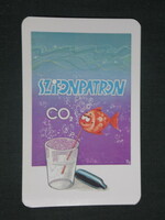 Card calendar, siphon cartridge, carbonic acid production company, beets, graphic artist, humorous, 1978, (1)