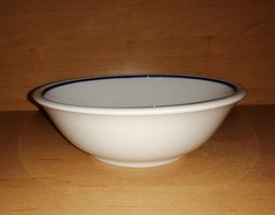 Zsolnay porcelán kék csíkos mélytányér - 18,5 cm (ap)