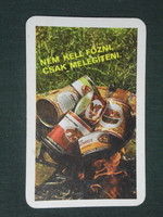 Card calendar, Nagykőrös cannery, 1977, (1)